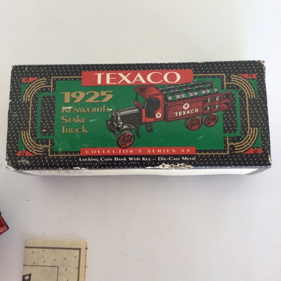 VINTAGE ERTL TEXACO FUEL TRUCK COIN BANK NWT - Picture 13 of 16